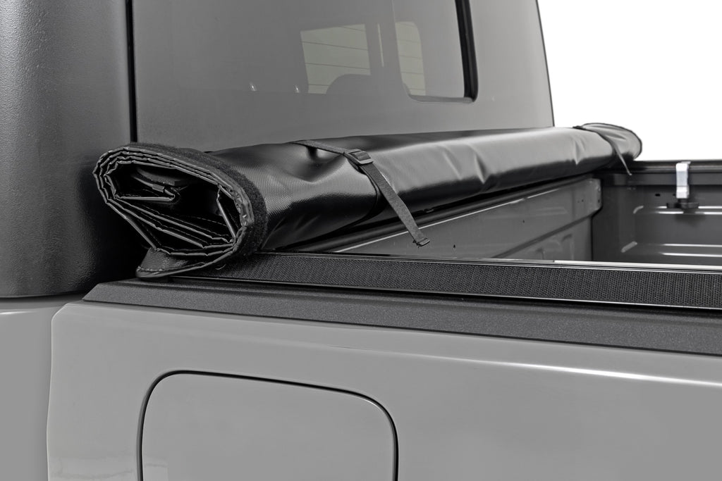 Soft Roll Up Bed Cover | 5 Bed | Jeep Gladiator JT 4WD (2020-2026) by Rough Country