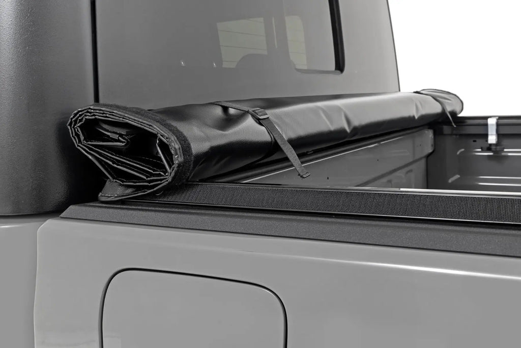 Soft Roll Up Bed Cover | 5 Bed | Jeep Gladiator JT 4WD (2020-2026) by Rough Country