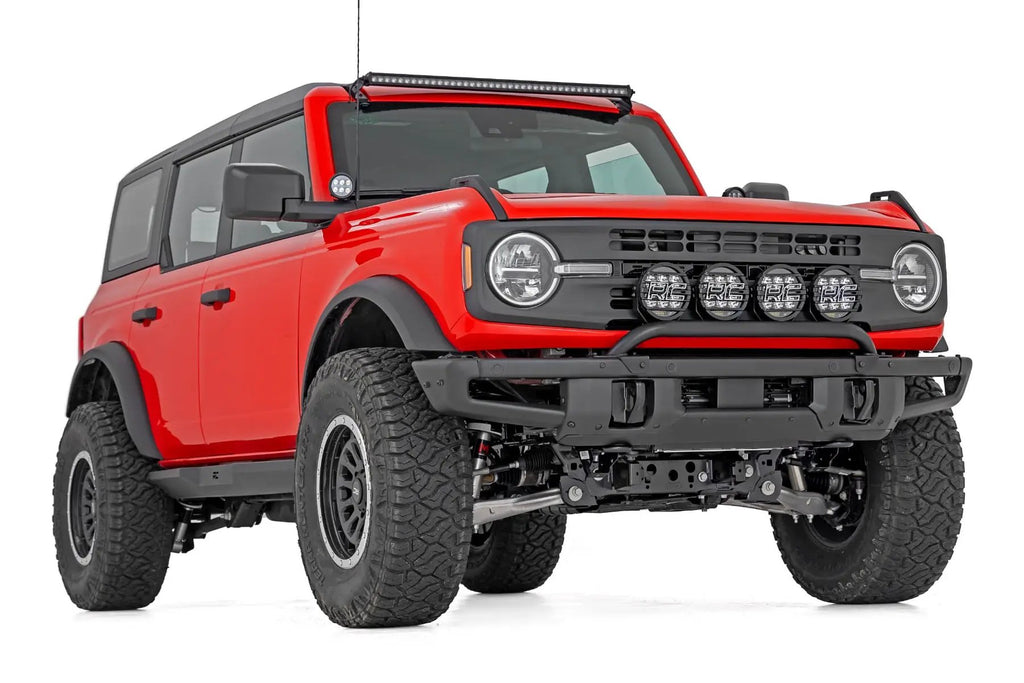 Light Bar Mount | 6.5 Inch Round LED (Quad) | OE Modular Steel | Ford Bronco (21-26) by Rough Country