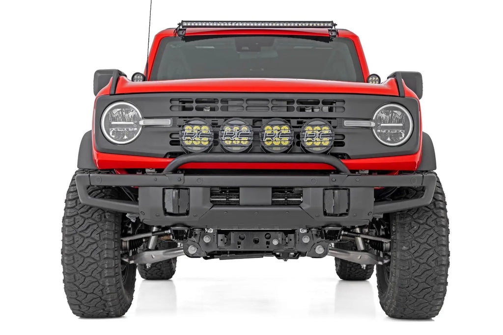 Light Bar Mount | 6.5 Inch Round LED (Quad) | OE Modular Steel | Ford Bronco (21-26) by Rough Country