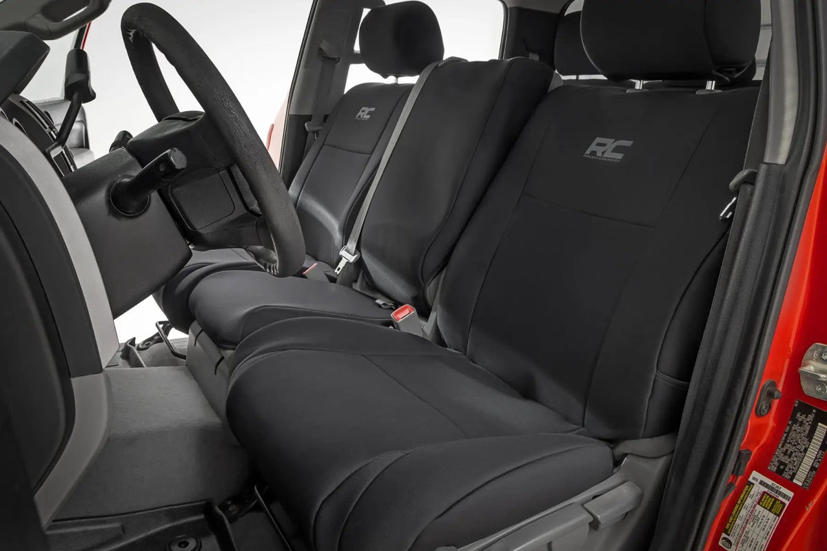 Seat Covers | FR w/ Console Cover and Rear | Toyota Tundra 2WD/4WD (07-13) by Rough Country