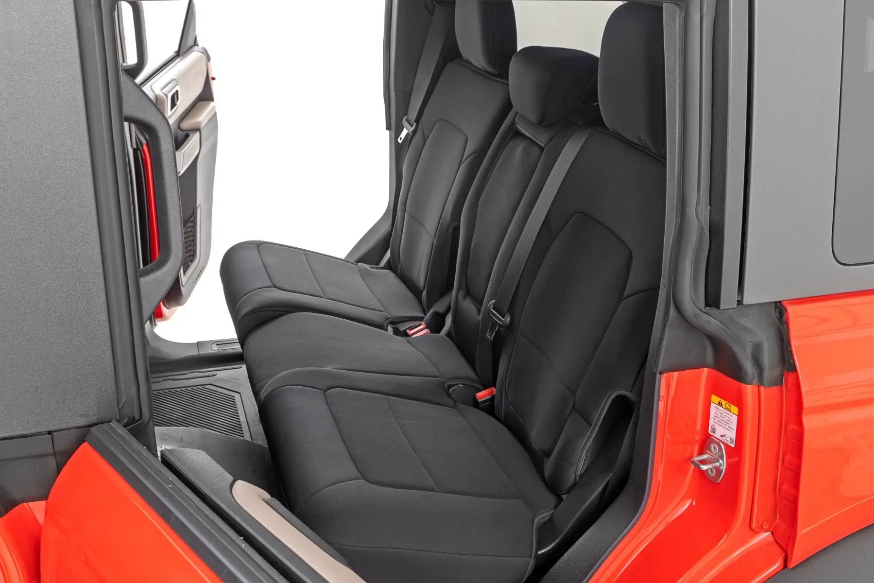 Seat Covers | Bucket Seats |W/Fold Down RR Armrest |FR & RR | 4DR | Ford Bronco (21-26) by Rough Country