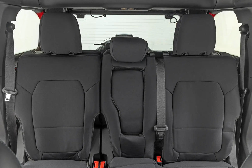 Seat Covers | Bucket Seats |W/Fold Down RR Armrest |FR & RR | 4DR | Ford Bronco (21-26) by Rough Country