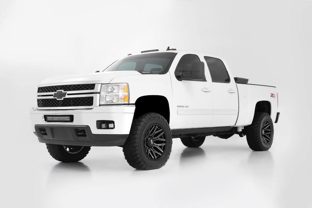 Rough Country 95 Series Wheel | One-Piece | Gloss Black Machined | 20x10 | 8x180 | -19mm by Rough Country