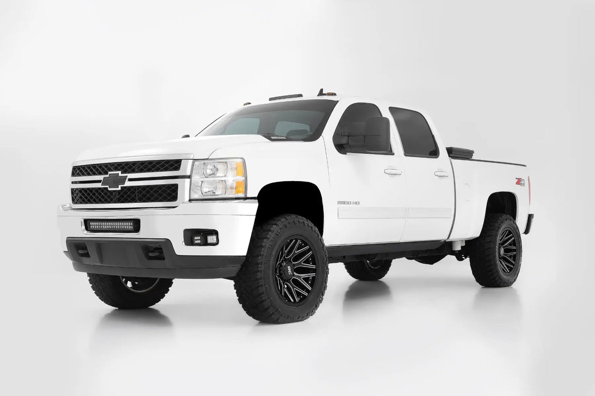 Rough Country 95 Series Wheel | One-Piece | Gloss Black Machined | 20x10 | 8x180 | -19mm by Rough Country