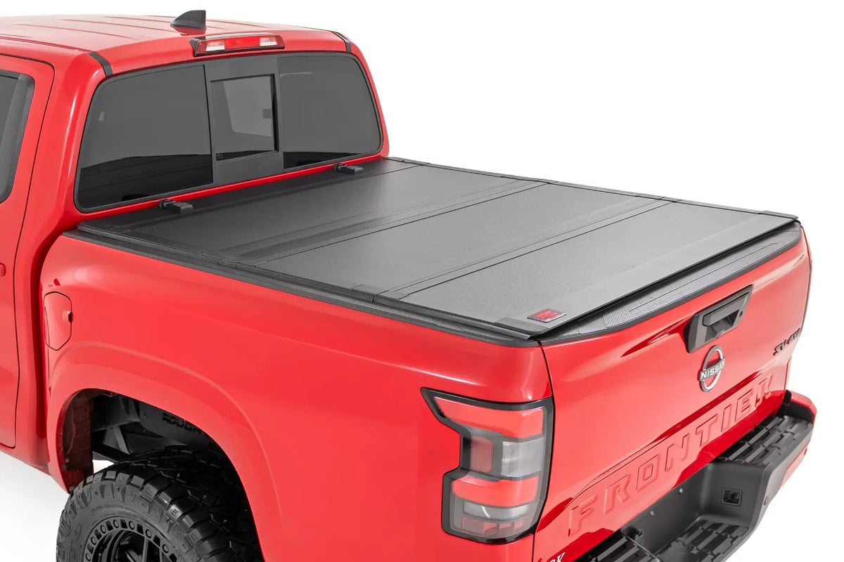 Hard Tri-Fold Flip Up Bed Cover | 5' Bed | Nissan Frontier 2WD/4WD (22-26) by Rough Country
