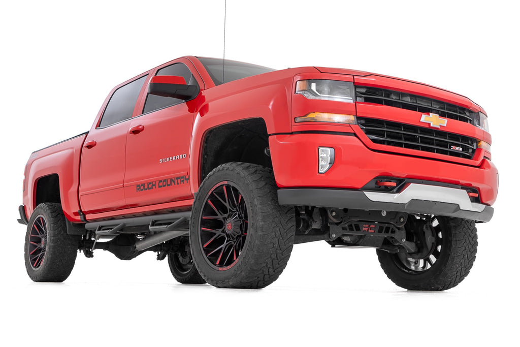 Nerf Steps | Cab Length | Crew Cab | Chevy/GMC 1500 (14-18 & Classic) by Rough Country