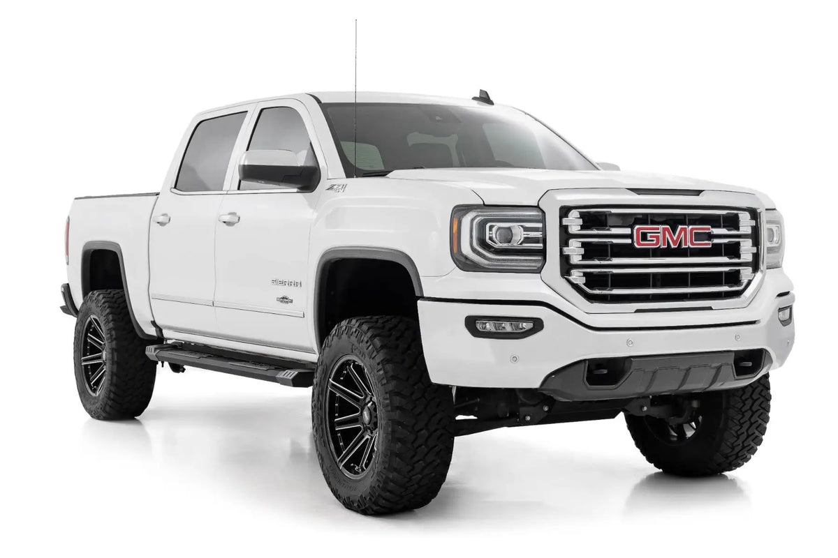 HD2 Aluminum Running Boards | Ext Cab | Chevy/GMC 1500/2500HD/3500HD (07-19 & Classic) by Rough Country