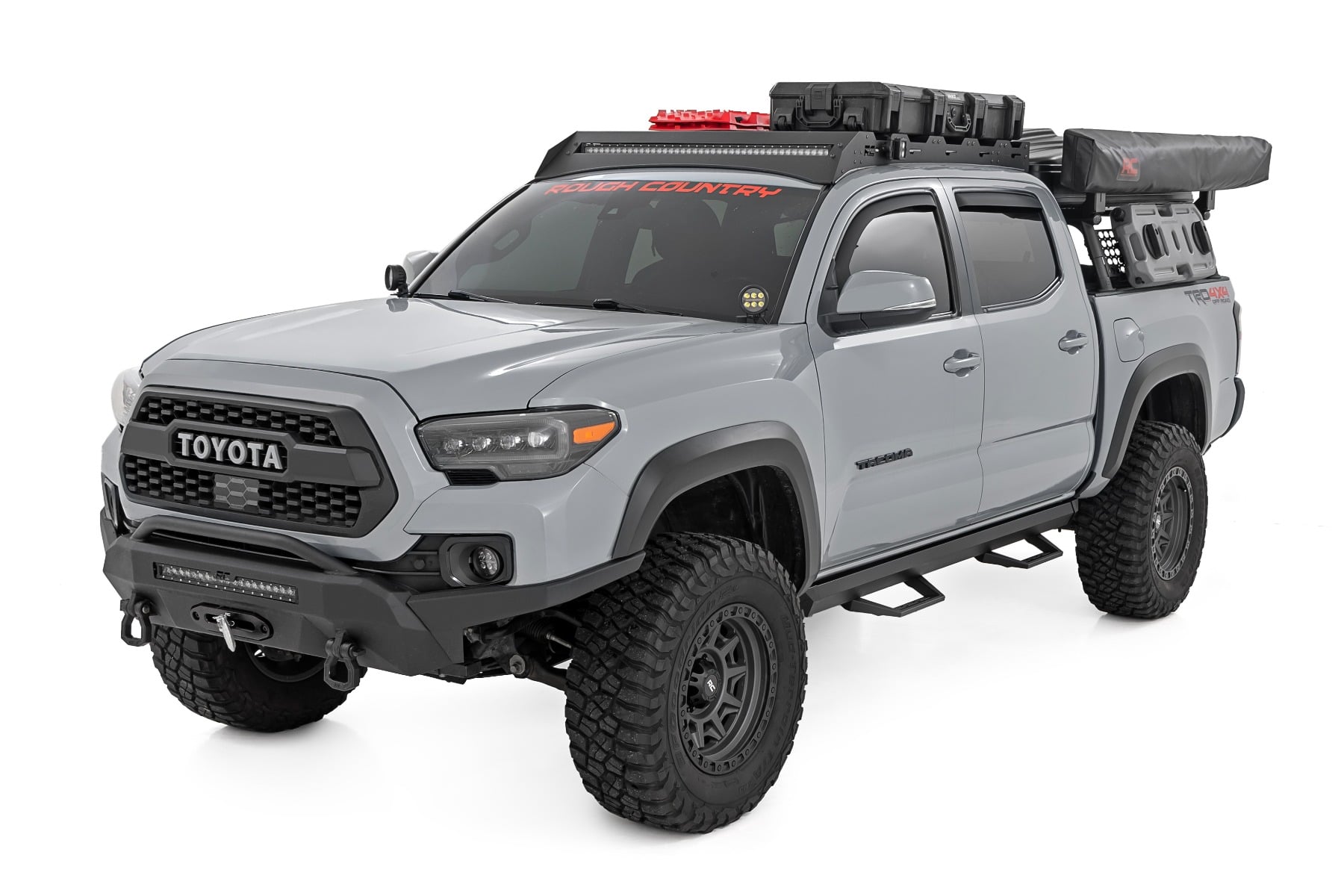 SRL2 Adj Aluminum Step | Double Cab | Toyota Tacoma 2WD/4WD (2005-2023) by Rough Country