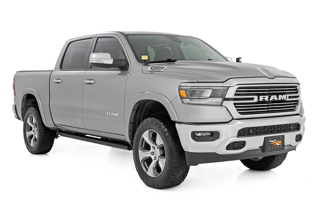 LED Light Kit | Ditch Mount | 2" Black Pair | Amber DRL | Ram 1500 (19-26) by Rough Country