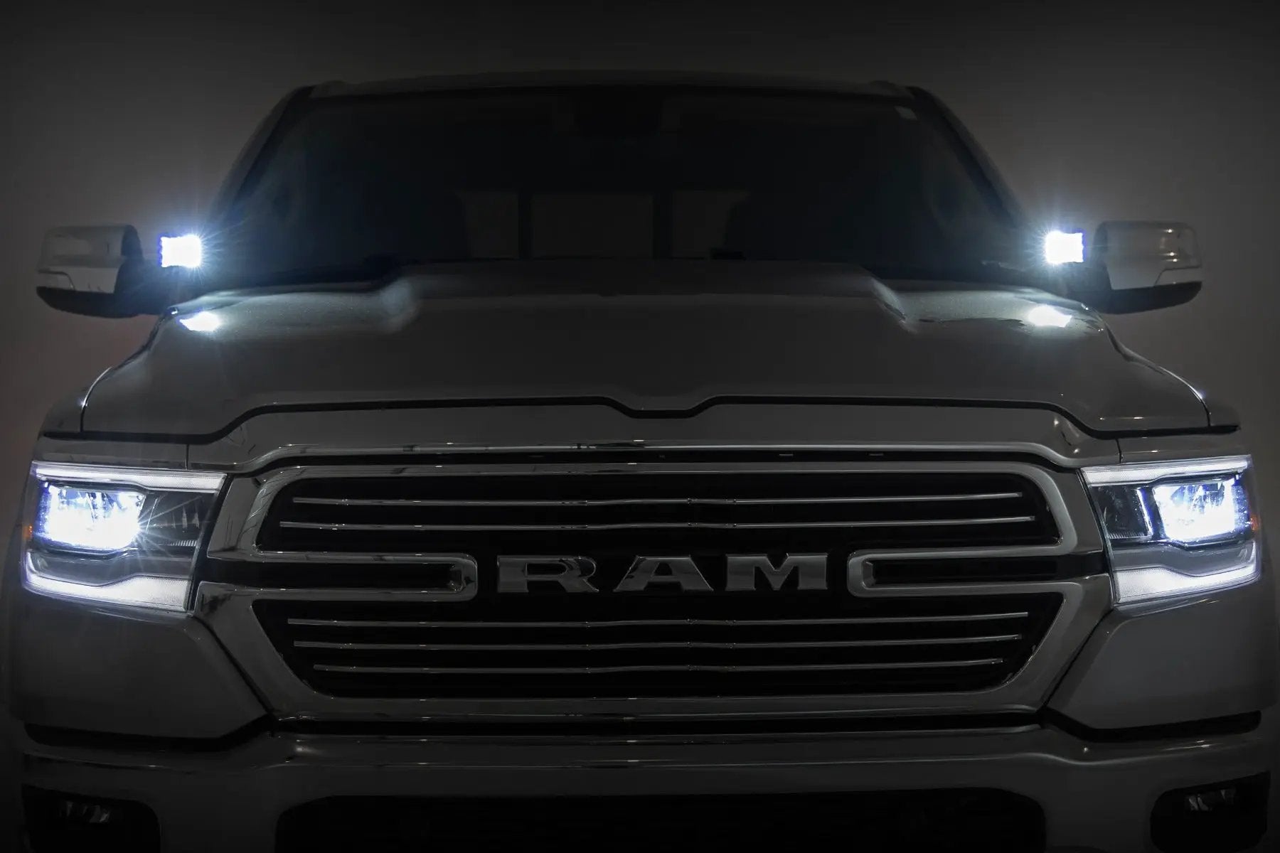 LED Light Kit | Ditch Mount | 2" Black Pair | Spot | Ram 1500 2WD/4WD (19-26)