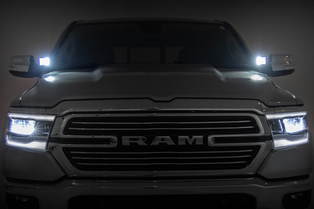 LED Light Kit | Ditch Mount | 2" Spectrum Pair | Spot | Ram 1500 (19-26) by Rough Country