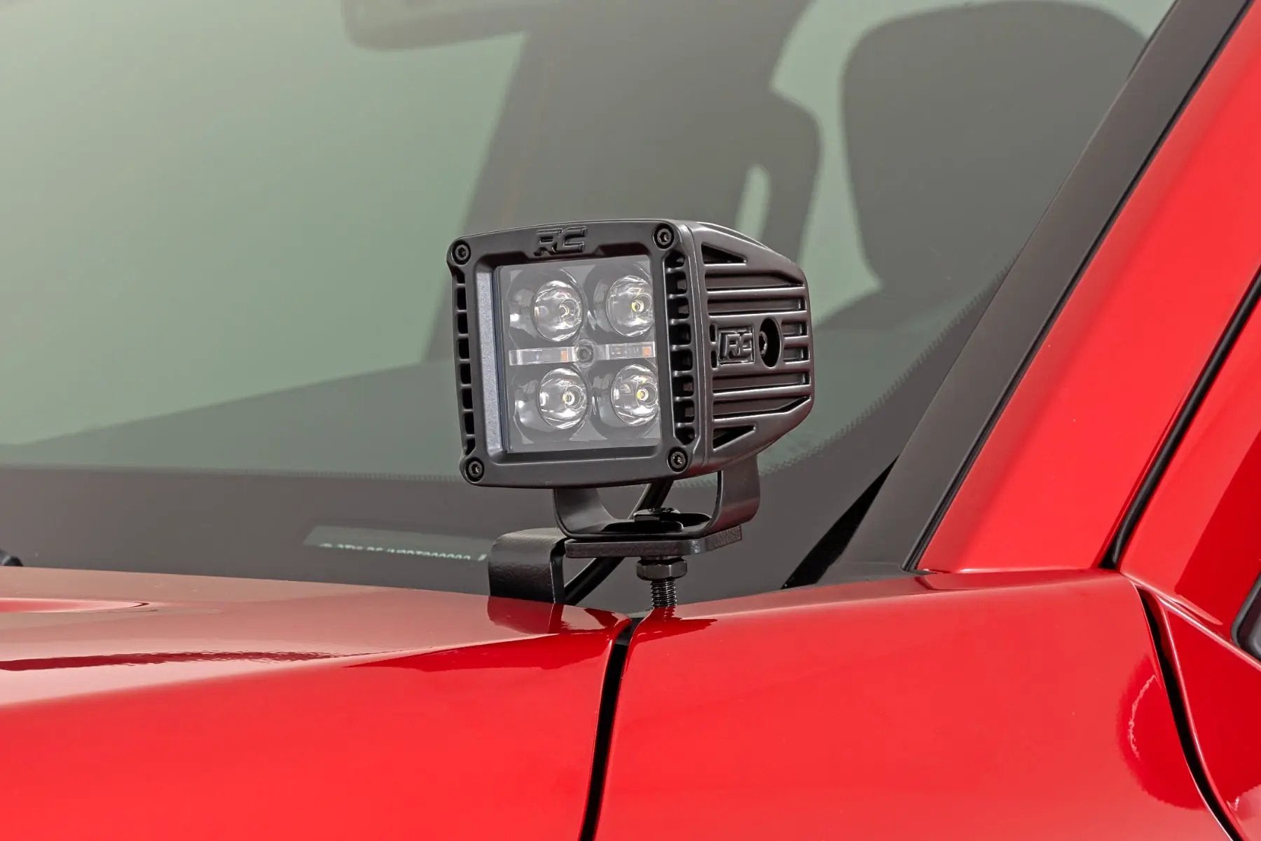 LED Light Kit | Ditch Mount | 2" Black Pair | Amber DRL | Toyota Tacoma (24-26) by Rough Country
