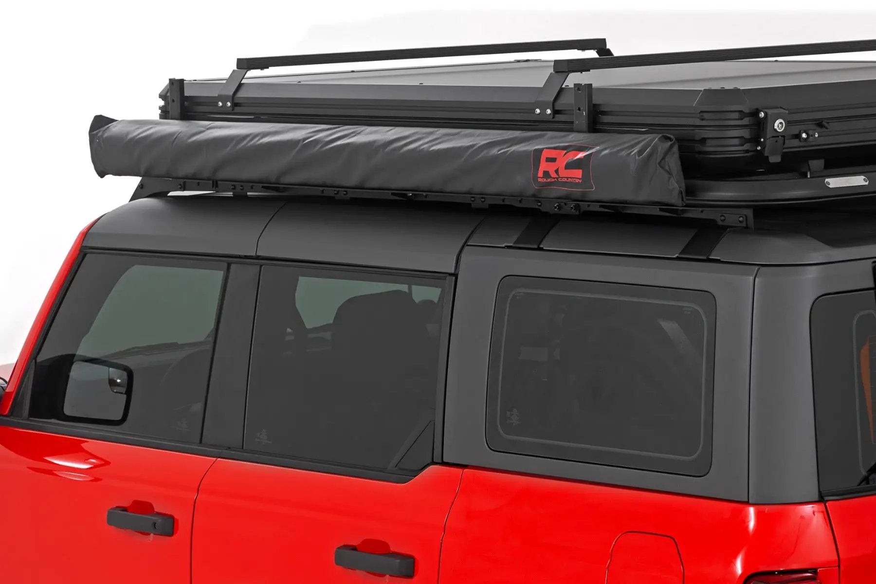 Retractable Roof Rack Awning | 6'6" x 9'8" (Fits Trucks & SUVs) by Rough Country