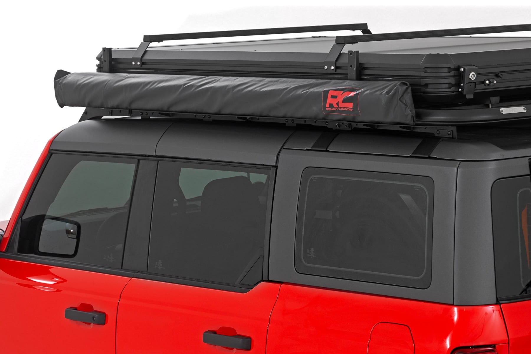 Retractable Roof Rack Awning | 6'6" x 9'8" (Fits Trucks & SUVs) by Rough Country