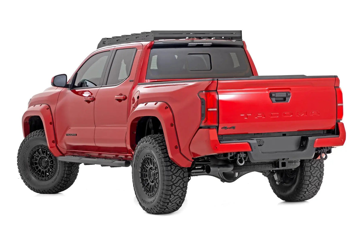 Oval Nerf Step | Double Cab | Black | Toyota Tacoma 2WD/4WD (2024-2026) by Rough Country