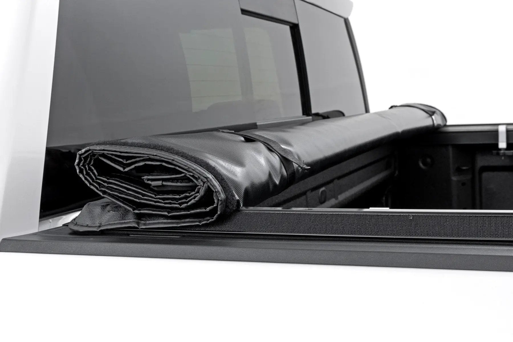Soft Roll Up Bed Cover | 5'10" Bed | Chevy/GMC Sierra 1500 (19-26)/Silverado 1500 (19-26) by Rough Country