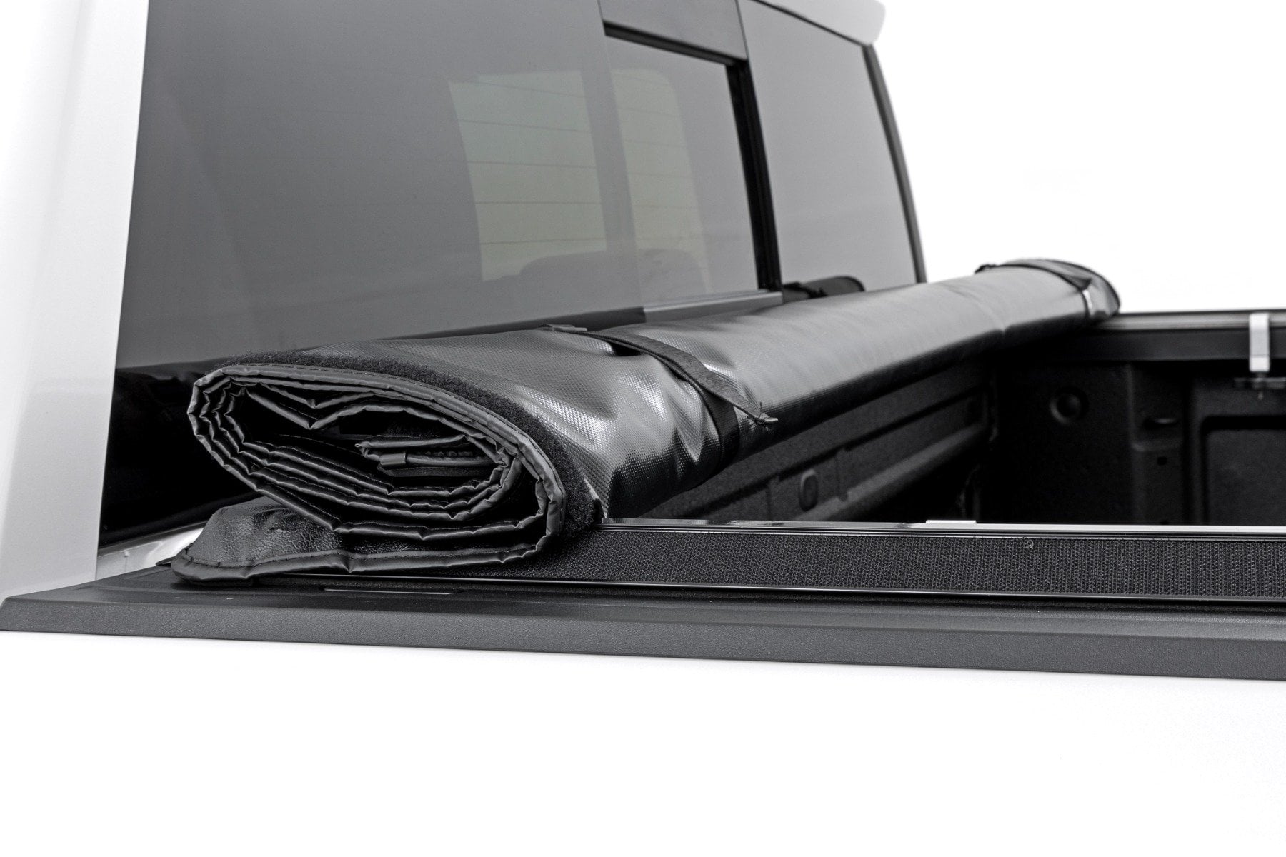 Soft Roll Up Bed Cover | 5'10" Bed | Chevy/GMC Sierra 1500 (19-26)/Silverado 1500 (19-26) by Rough Country