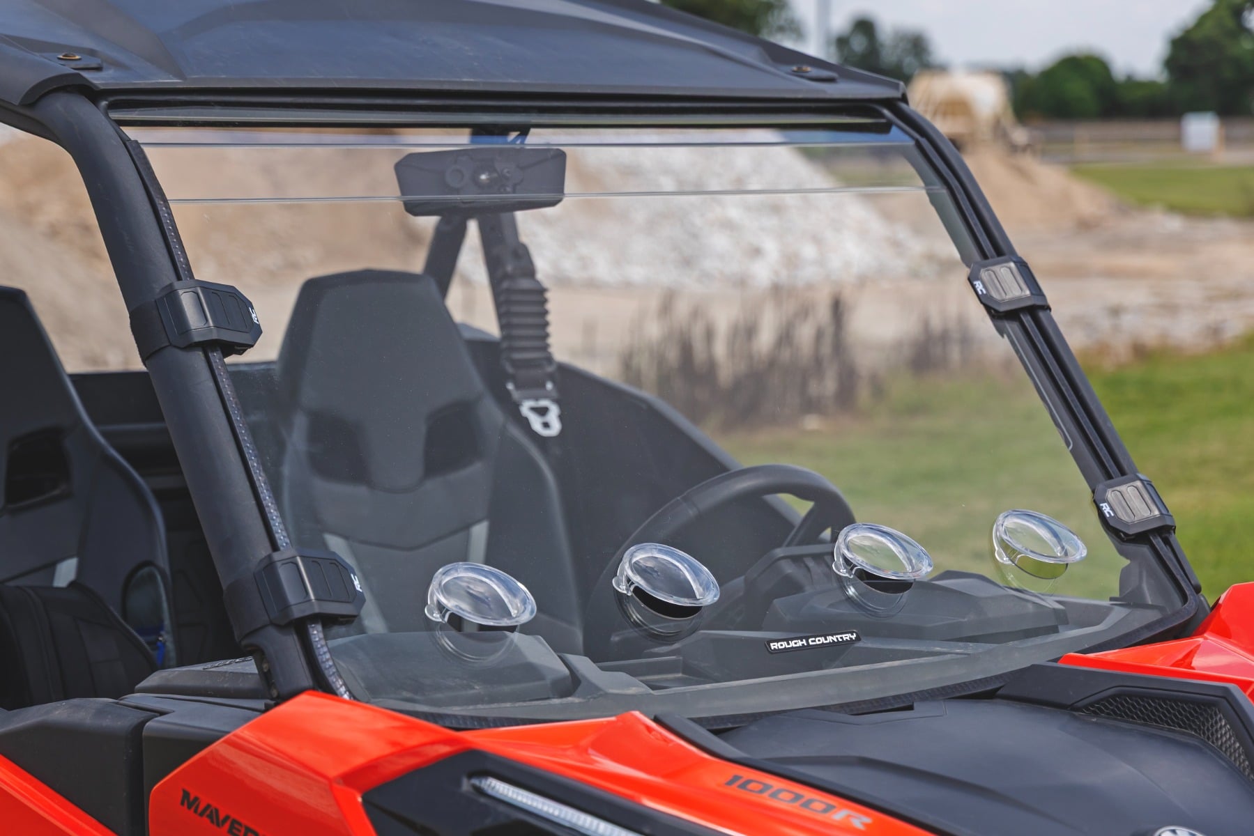Vented Full Windshield | Scratch Resistant | Can-Am Maverick Sport 1000R by Rough Country