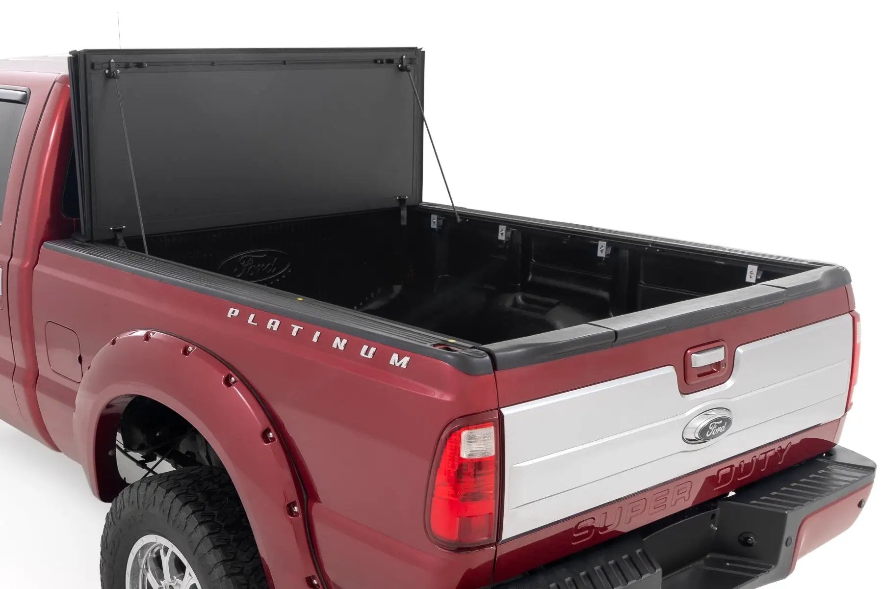 Hard Tri-Fold Flip Up Bed Cover | 6'10" Bed | Ford F-250/F-350 Super Duty (99-16) by Rough Country