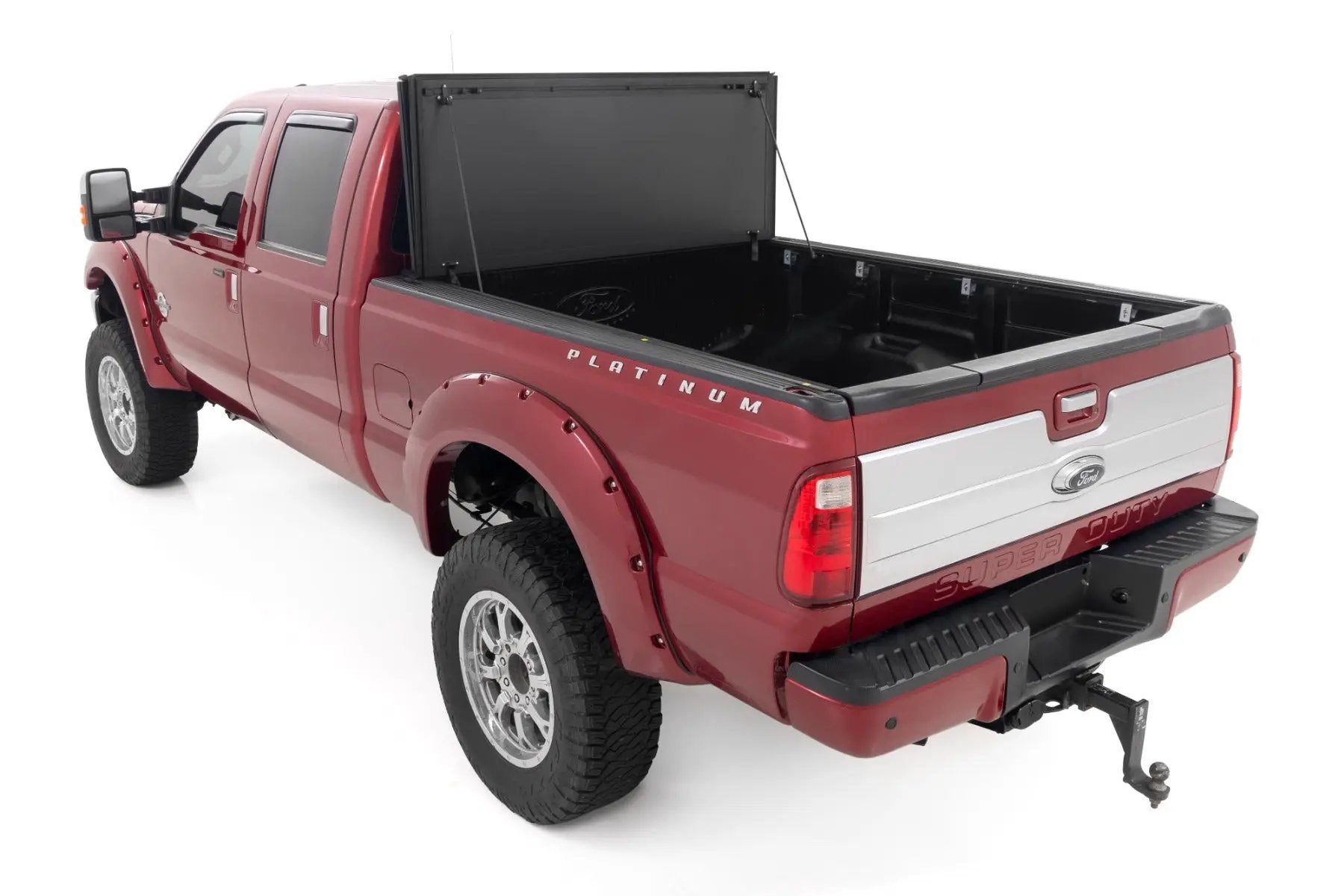 Hard Tri-Fold Flip Up Bed Cover | 6'10" Bed | Ford F-250/F-350 Super Duty (99-16) by Rough Country