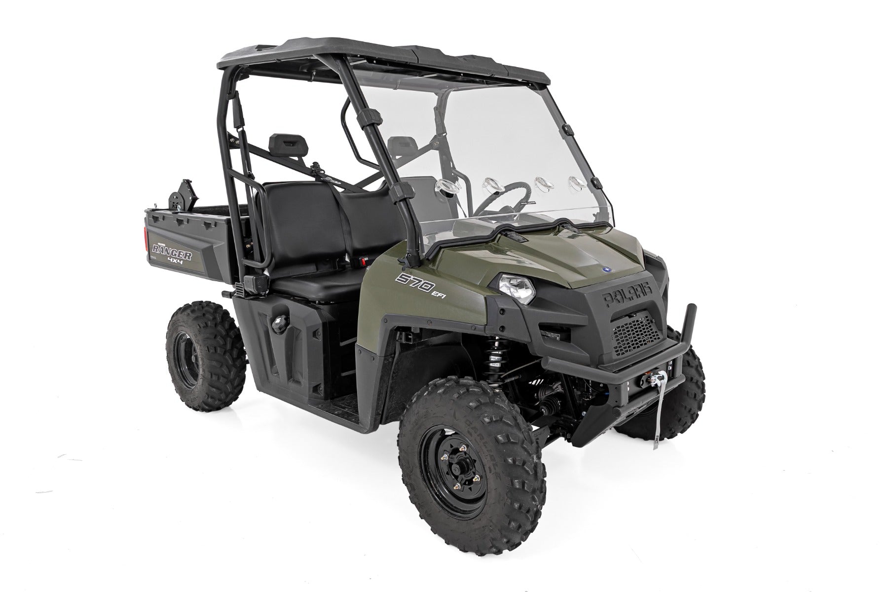 Vented Full Windshield | Scratch Resistant | Polaris Ranger 570 by Rough Country