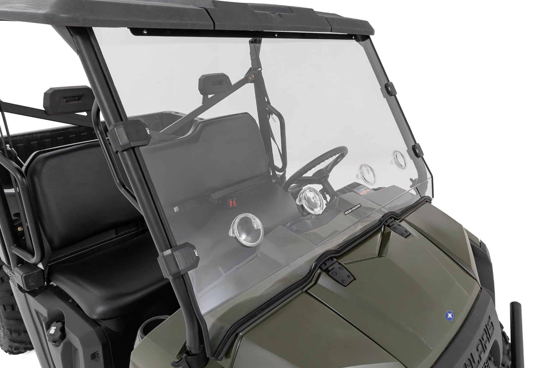 Vented Full Windshield | Scratch Resistant | Polaris Ranger 570 by Rough Country
