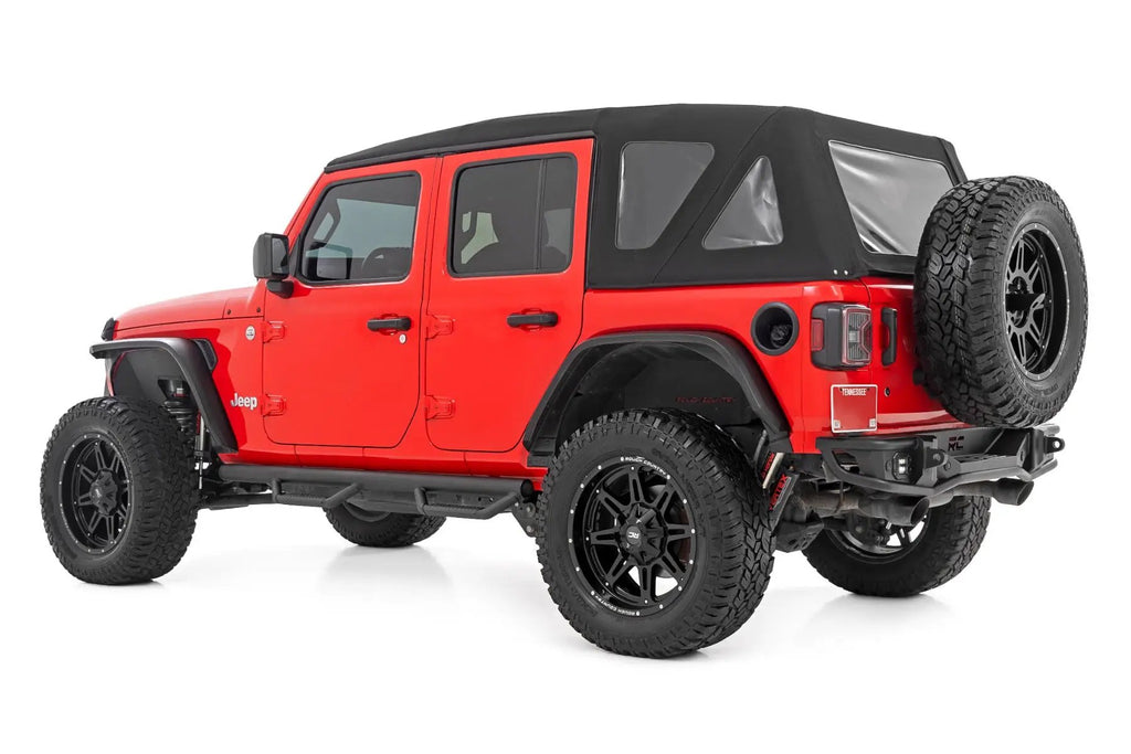 Nerf Steps | Wheel to Wheel | 4 Door | Jeep Wrangler Unlimited 4WD (18-26) by Rough Country