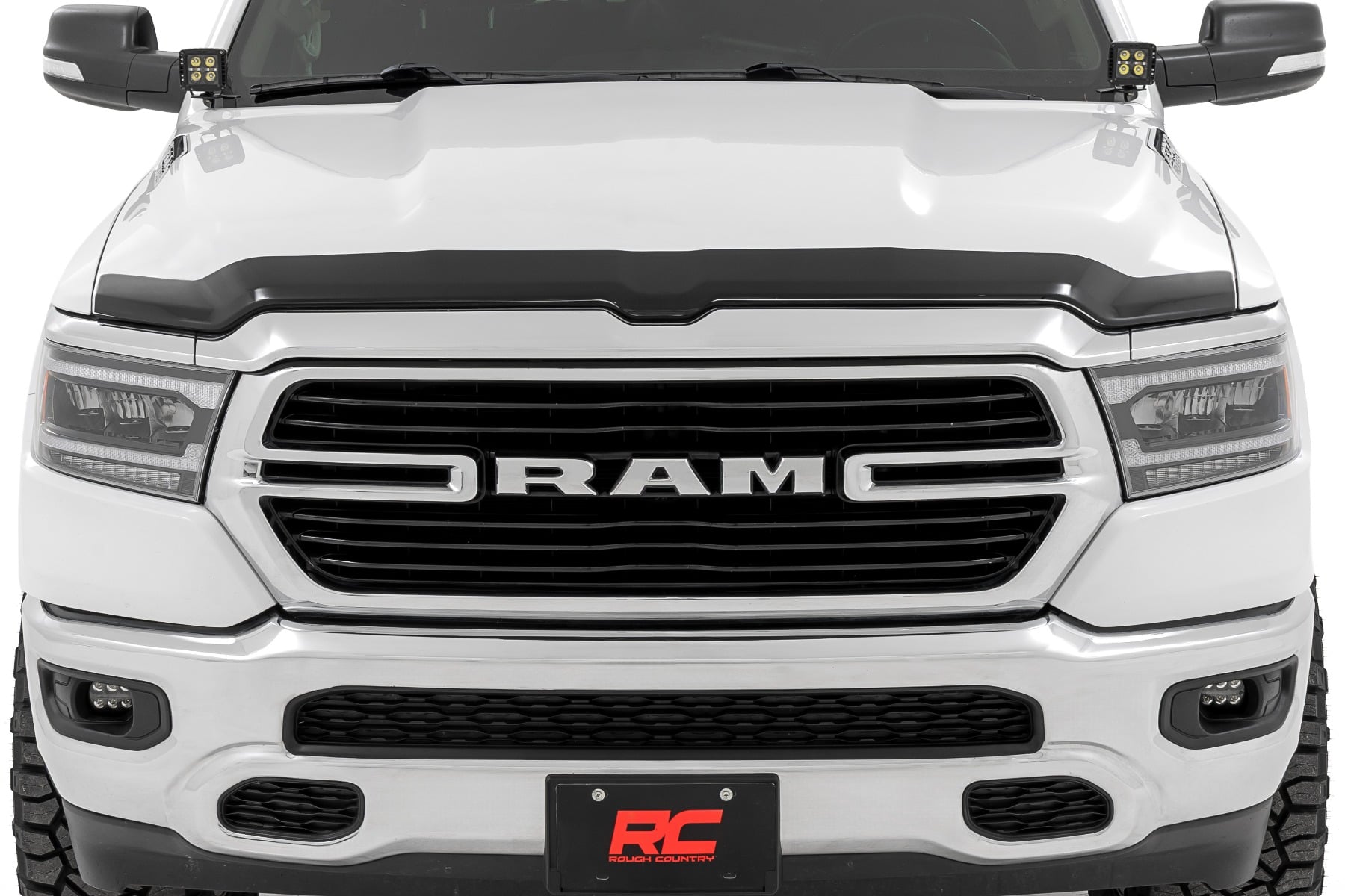 Hood Protector | Gloss Black | Ram 1500 2WD/4WD (2019-2026) by Rough Country