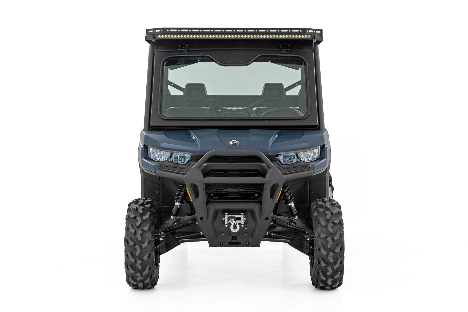 LED Light | Deck Roof | 50" Blk Single Row | Can-Am Defender MAX HD10 by Rough Country