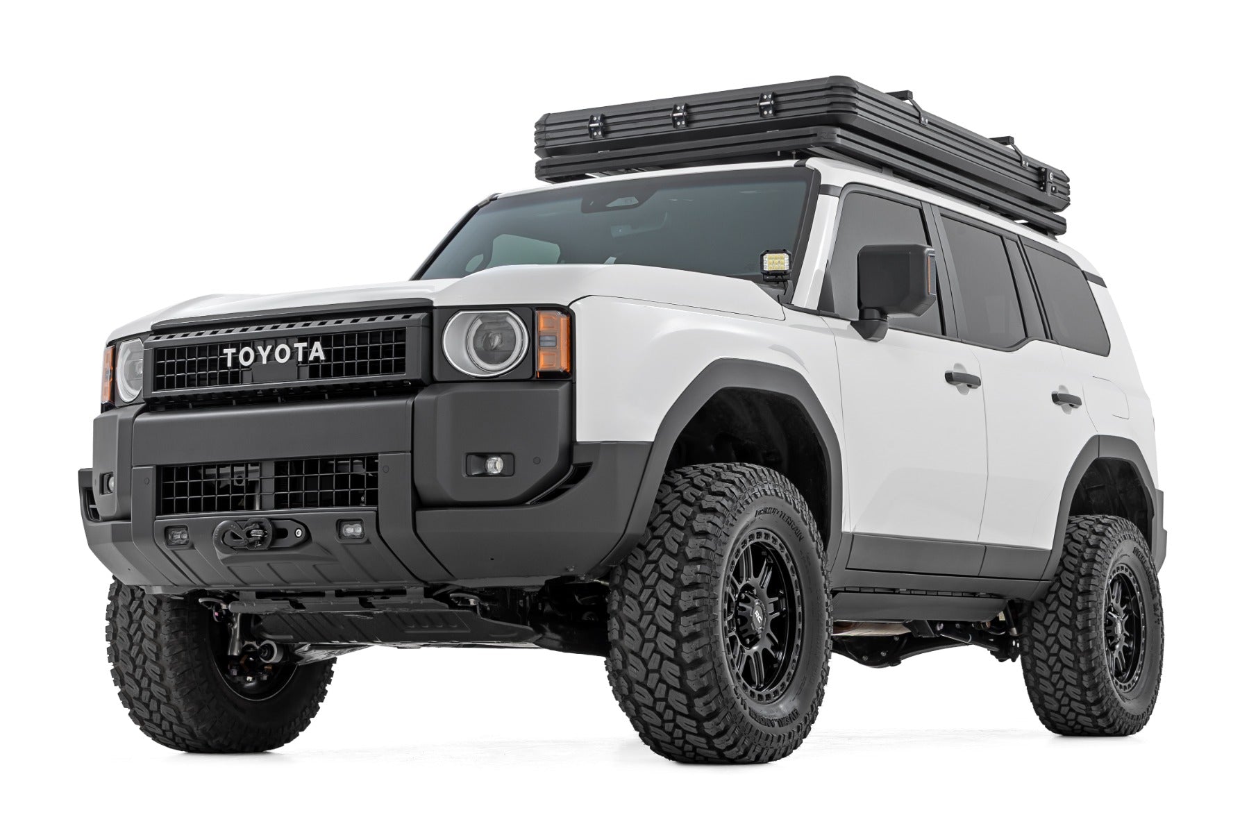 FXS Hidden Winch Mount | White SAE | Fog | Toyota Land Cruiser 4WD (24-26) by Rough Country