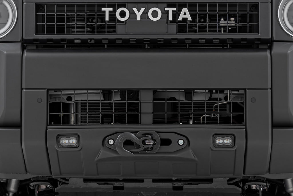 FXS Hidden Winch Mount | White SAE | PRO9500S | Toyota Land Cruiser (24-26) by Rough Country