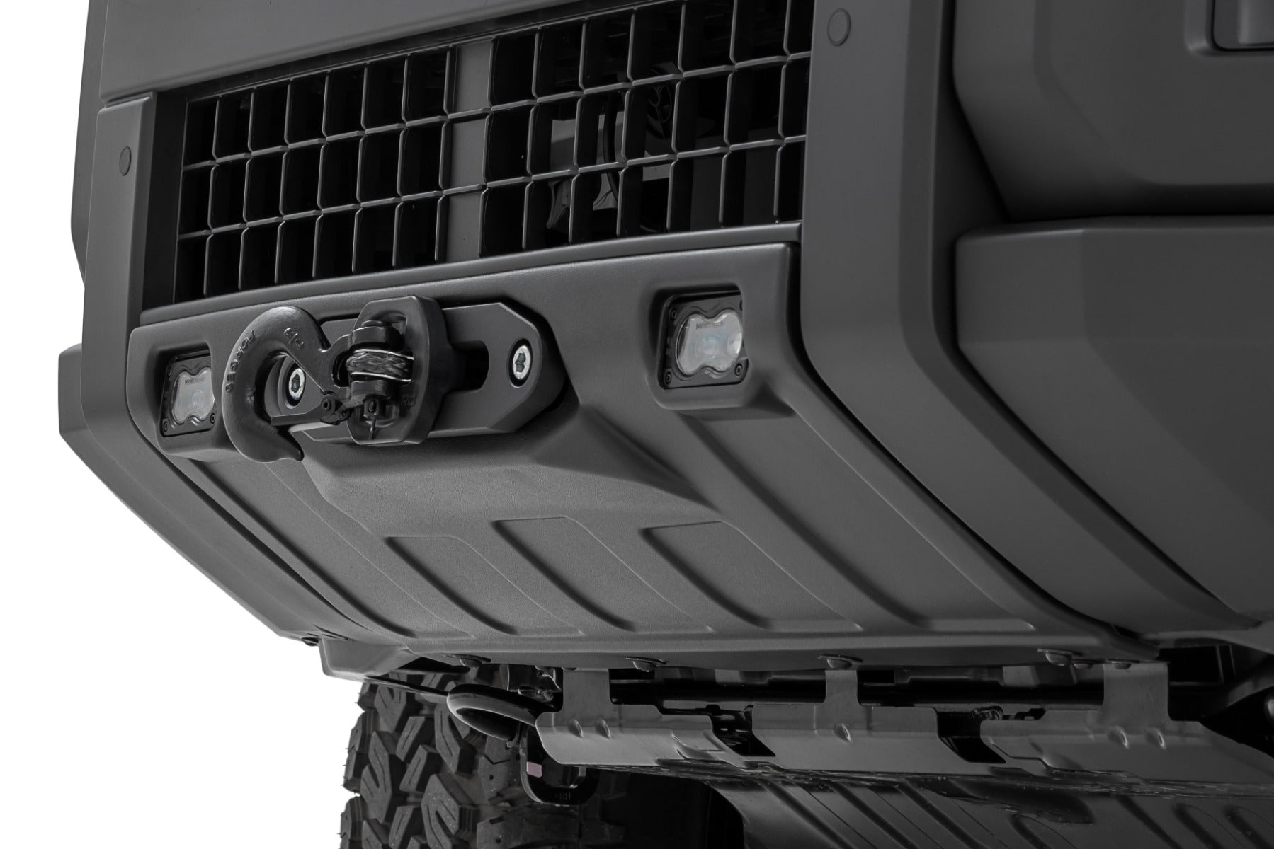 FXS Hidden Winch Mount | Yellow SAE | PRO9500S | Toyota Land Cruiser (24-26) by Rough Country