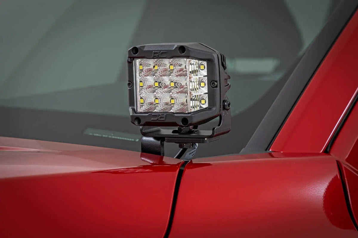 LED Light Kit | Ditch Mount | 3" OSRAM | Wide | Toyota Tacoma 2WD/4WD (24-26) by Rough Country