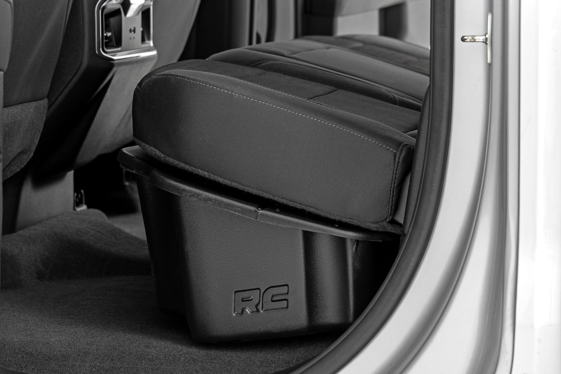 Under Seat Storage with Locking Lid | Double Cab | Chevy/GMC 1500/2500HD/3500HD (19-26) by Rough Country