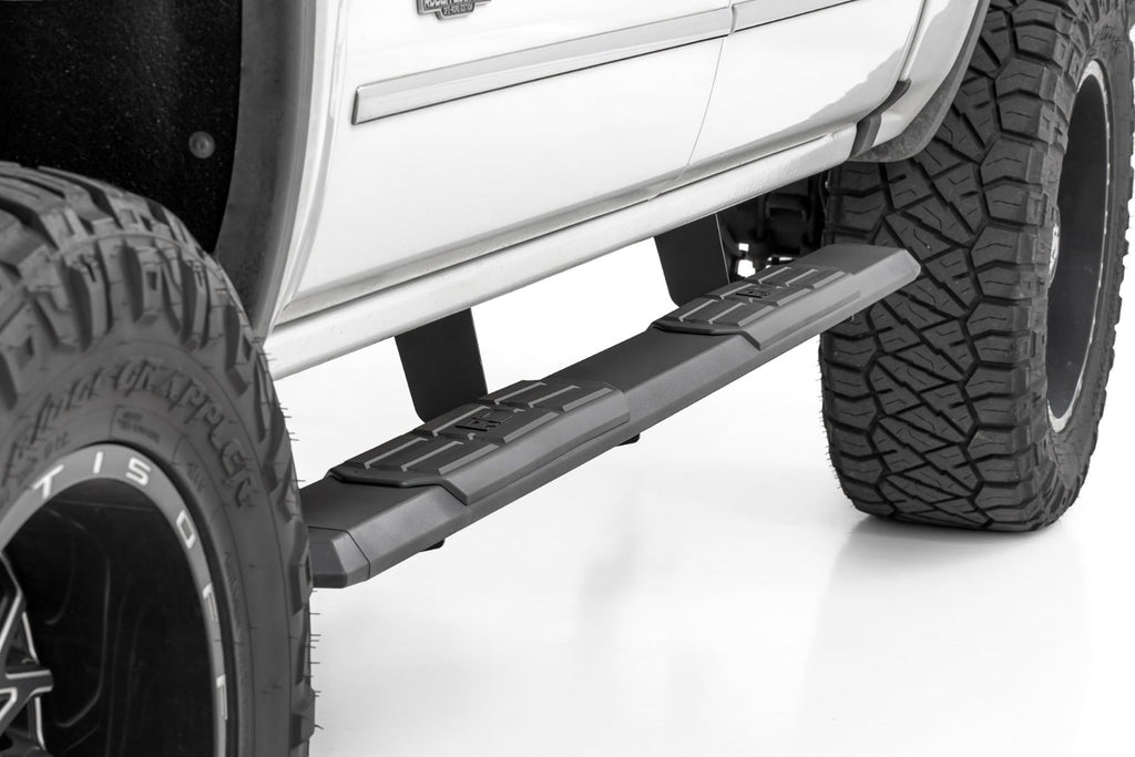 TR2 Running Boards | Chevy/GMC 1500/2500HD/3500HD (07-19 & Classic) by Rough Country