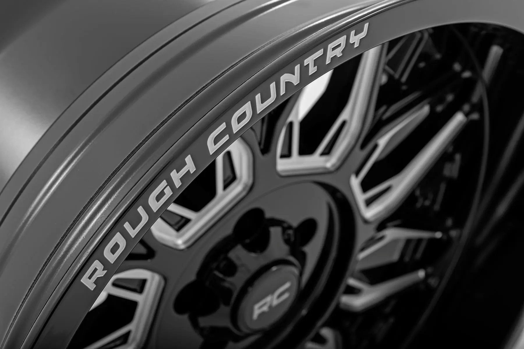 Rough Country 86 Series Wheel | One-Piece | Gloss Black | 20x10 | 8x170 | -19mm by Rough Country