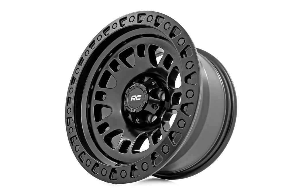 Rough Country 82 Series Wheel | One-Piece | Semi Gloss Black | 17x9 | 6x135 | -12mm by Rough Country