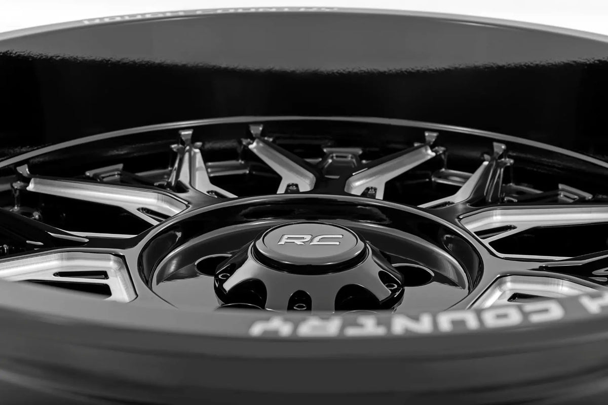 Rough Country 86 Series Wheel | One-Piece | Gloss Black | 20x10 | 6x135 | -19mm by Rough Country