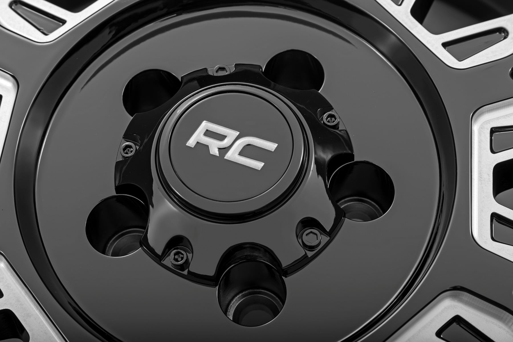 Rough Country 86 Series Wheel | One-Piece | Gloss Black | 20x10 | 8x6.5 | -19mm by Rough Country