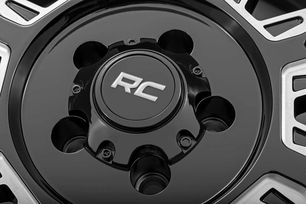 Rough Country 86 Series Wheel | One-Piece | Gloss Black | 20x10 | 8x6.5 | -19mm by Rough Country