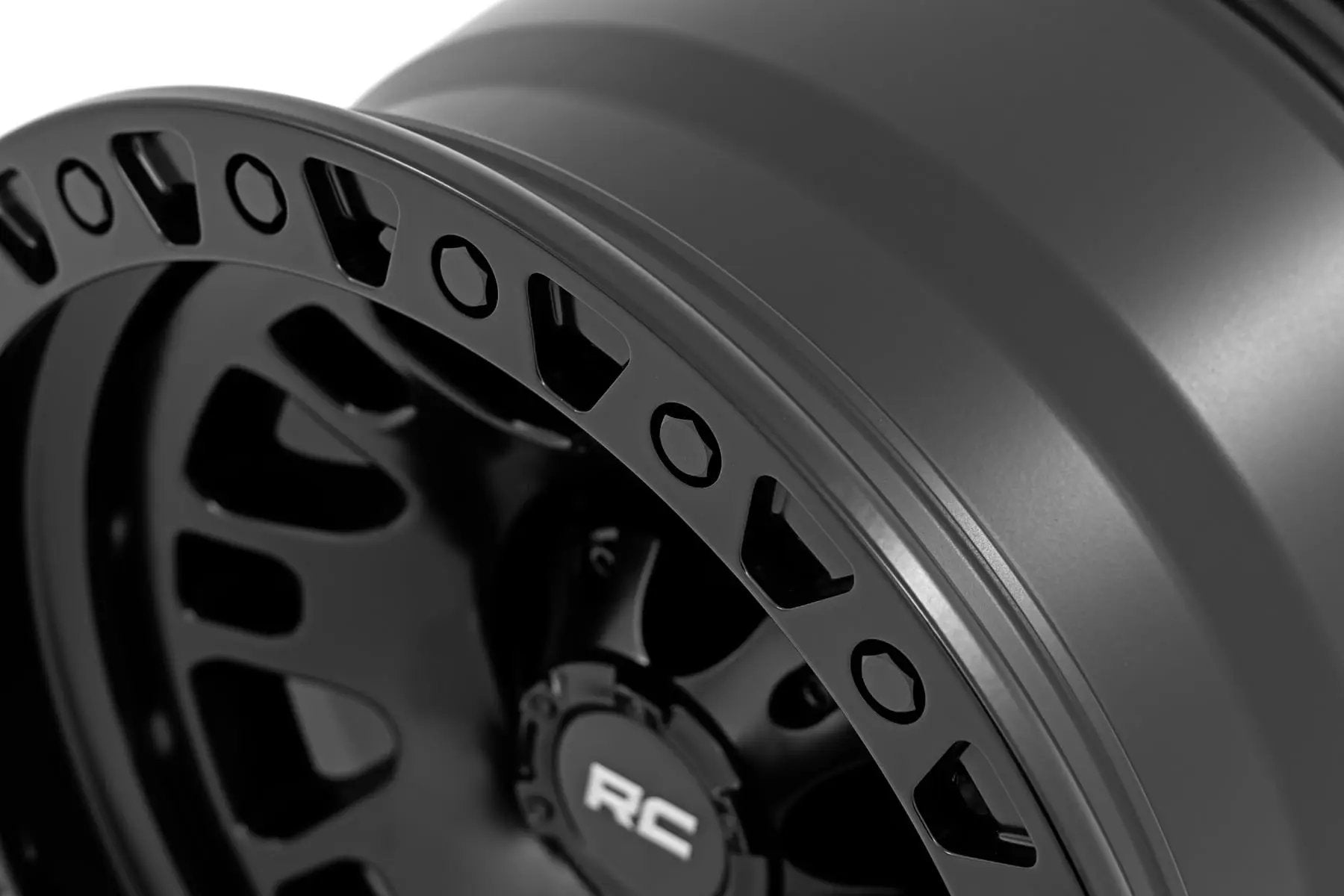 Rough Country 82 Series Wheel | One-Piece | Semi Gloss Black | 18x9 | 5x5 | 0mm by Rough Country