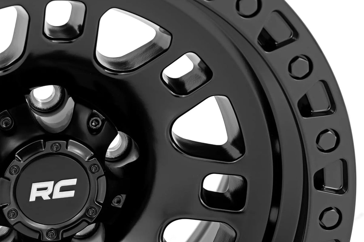 Rough Country 82 Series Wheel | One-Piece | Semi Gloss Black | 18x9 | 5x5 | 0mm by Rough Country