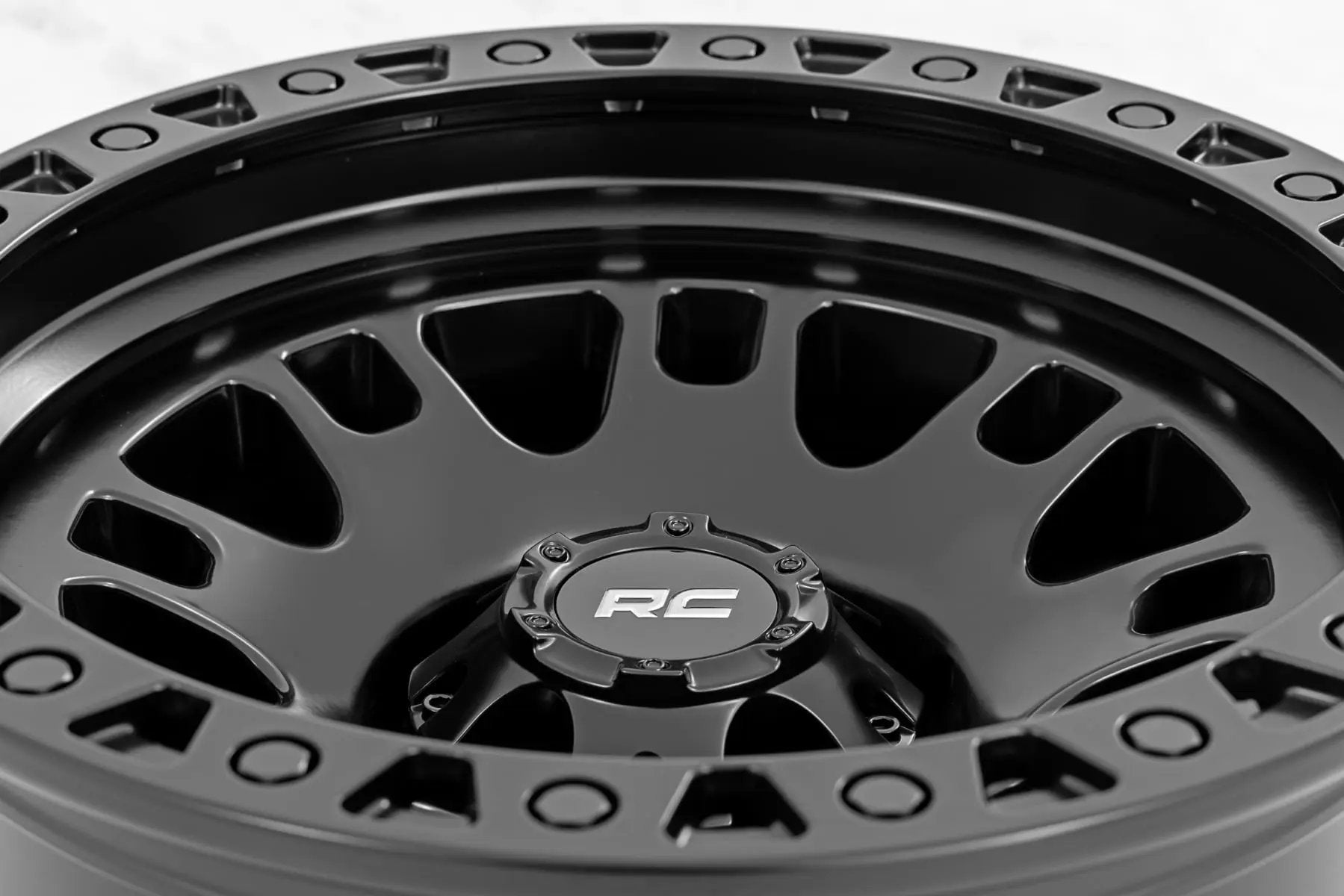 Rough Country 82 Series Wheel | One-Piece | Semi Gloss Black | 18x9 | 8x6.5 | -12mm by Rough Country