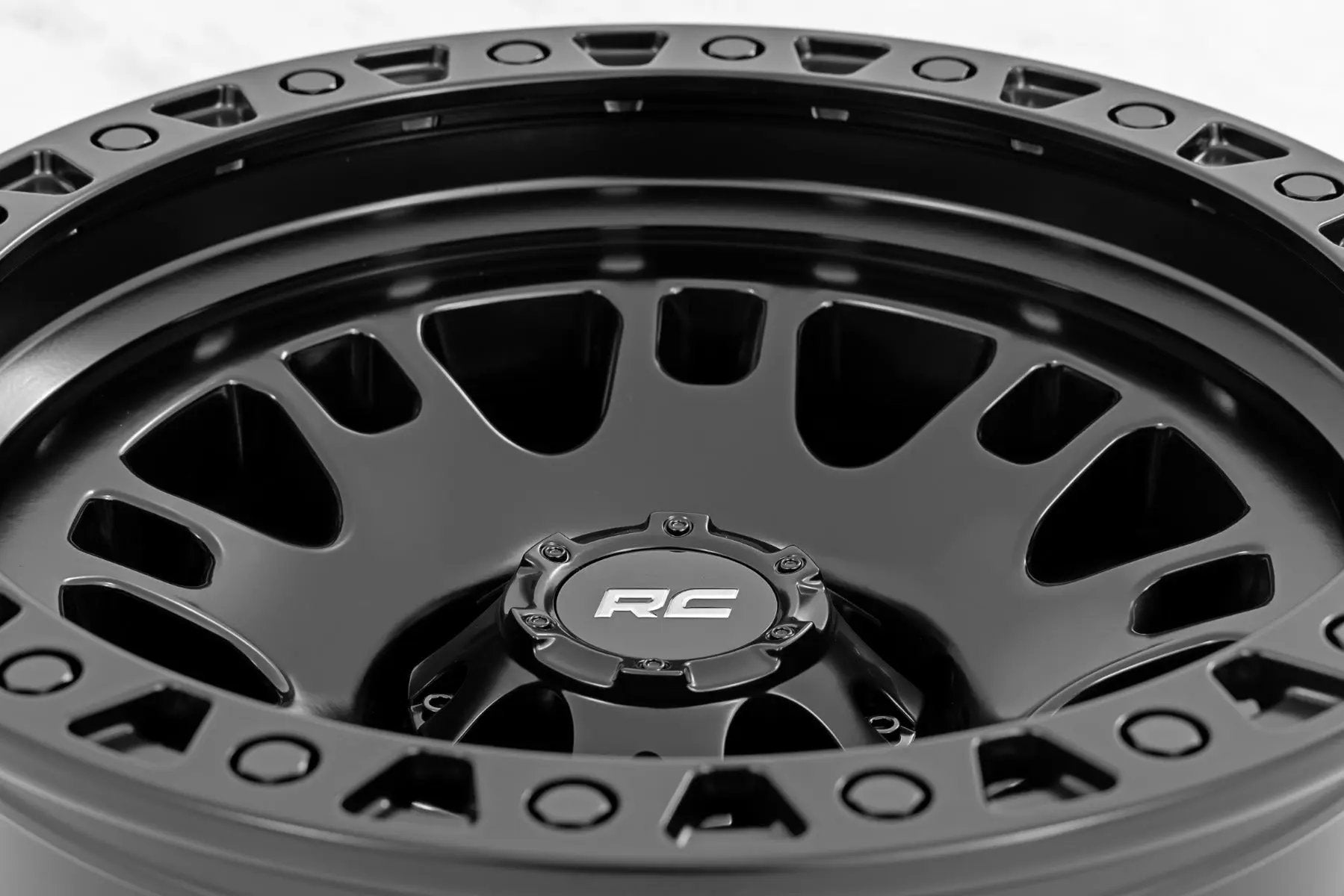 Rough Country 82 Series Wheel | One-Piece | Semi Gloss Black | 18x9 | 5x5 | 0mm by Rough Country