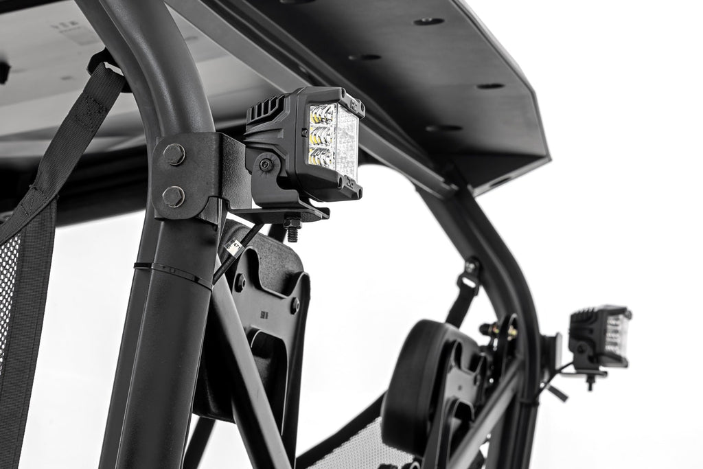 LED Light Kit | Rear Mount | 2" Black Pair | Amber DRL | Segway 570 F by Rough Country