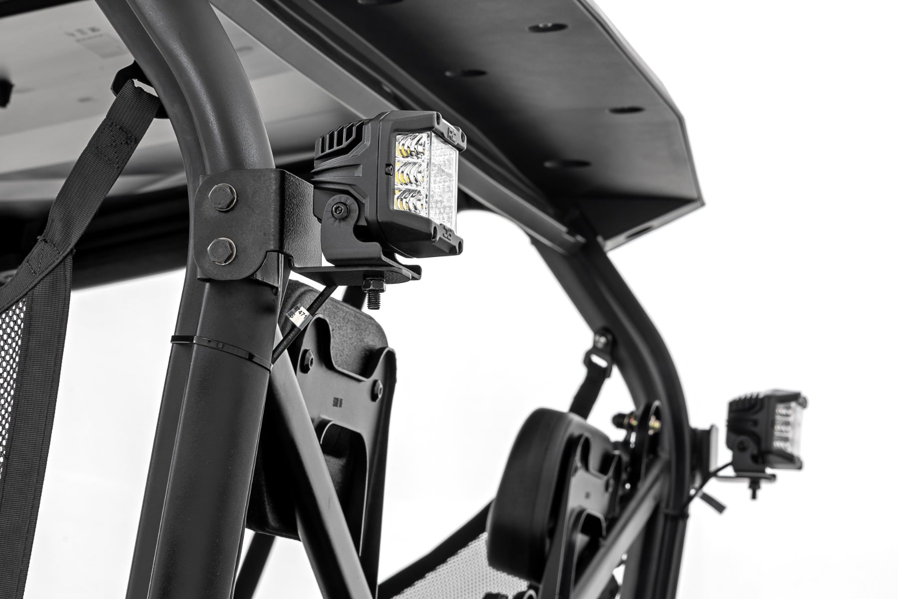 LED Light Kit | Rear Mount | 2" Black Pair | Amber DRL | Segway 570 F by Rough Country