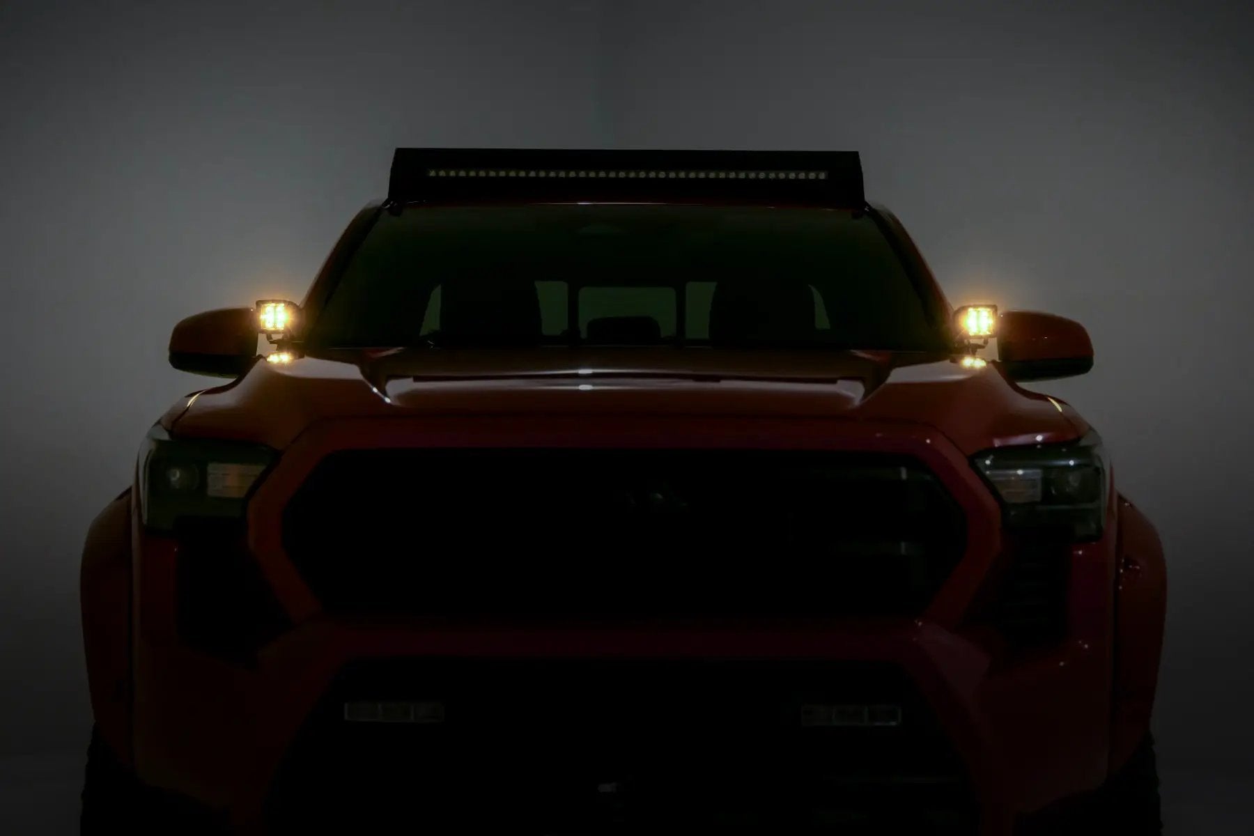 LED Light Kit | Ditch Mount | 2" Black Pair | Amber DRL | Toyota Tacoma (24-26)