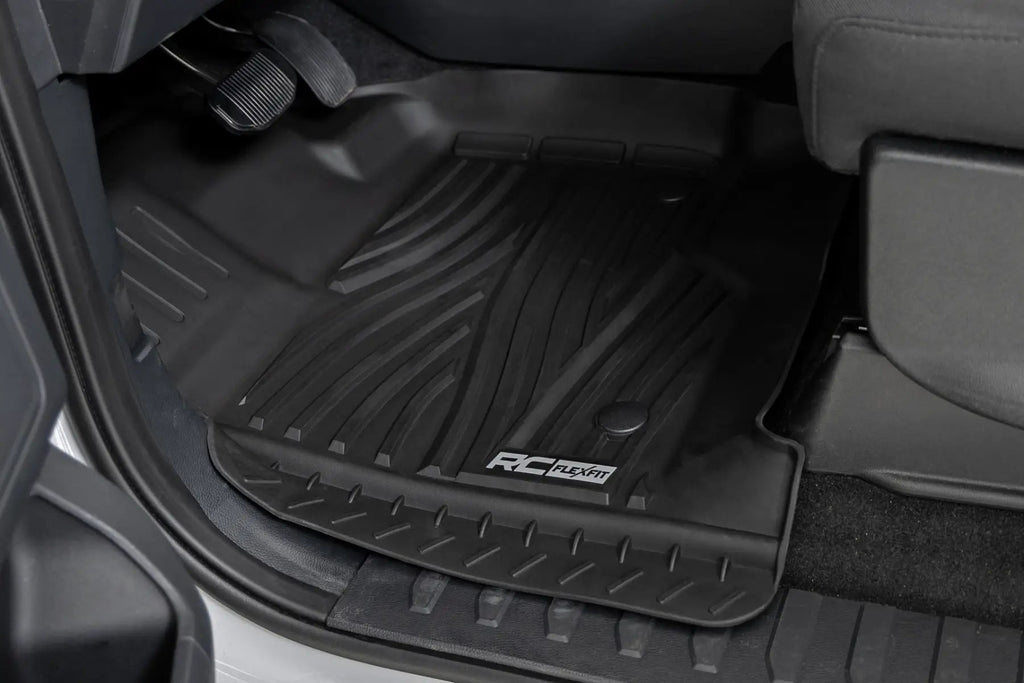 Flex-Fit Floor Mats | FR & RR | Ford F-150 (15-26)/F-150 Lightning (22-26)/Raptor (17-26) by Rough Country