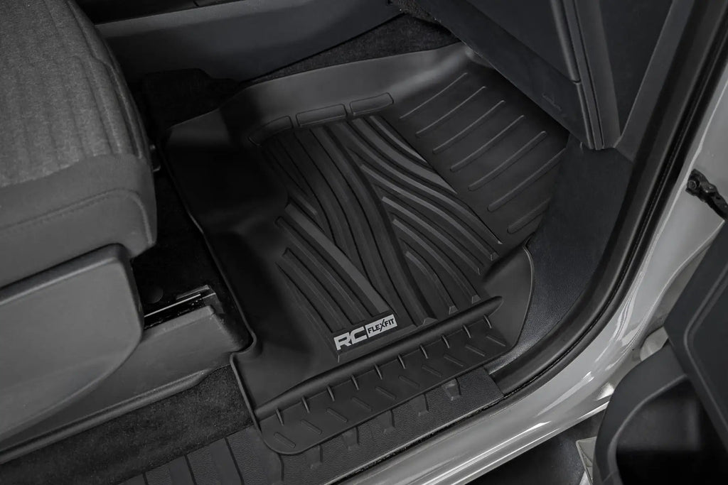 Flex-Fit Floor Mats | FR & RR | Ford F-150 (15-26)/F-150 Lightning (22-26)/Raptor (17-26) by Rough Country